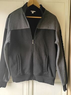 Calvin Klein Black Fleece Zip Jacket